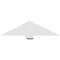 Ekena Millwork Kennewick Architectural Grade PVC Gable Bracket, 48"W x 12"H x 6"D x 6"F, 6/12 Pitch GBP048X12X0606KEN00 - alternate 5